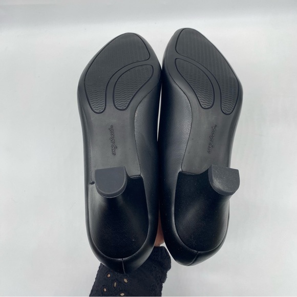Easy Street women’s fabulous black faux leather super flex heels size 9M NEW - Picture 3 of 5